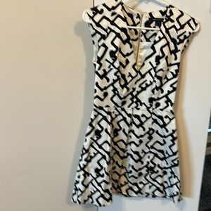 French connection size 4 zip up the back dress